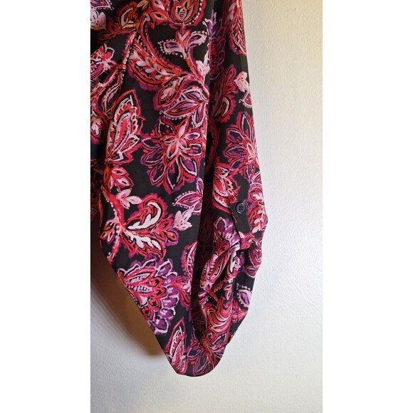 CATHERINE'S Button Up Tunic Shirt Women's Plus Sz 4x Floral Peasant Casual Boho - Picture 6 of 10